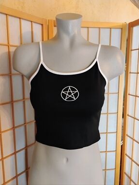 Body Rage Pentagram Crop Top, Medium